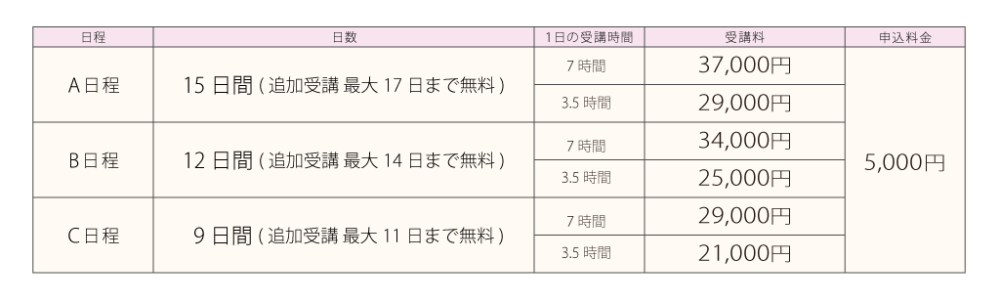 2025年春期講習会の日程